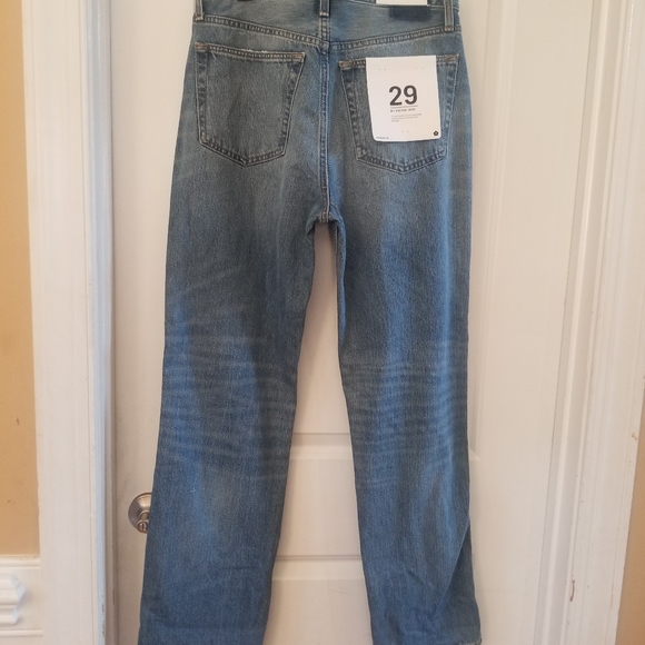 Re/done 90S HIGH RISE LOOSE, BLUE HAZE  Size 29 dark and light color - Picture 4 of 15